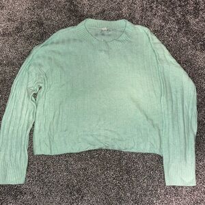 American Eagle Mint Green Ribbed Sweater